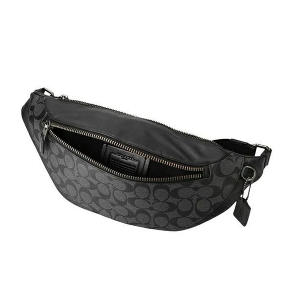 New COACH Waist Bag Body Bag Warren Belt Bag Charcoal Grey. UNISEX - Picture 4 of 4